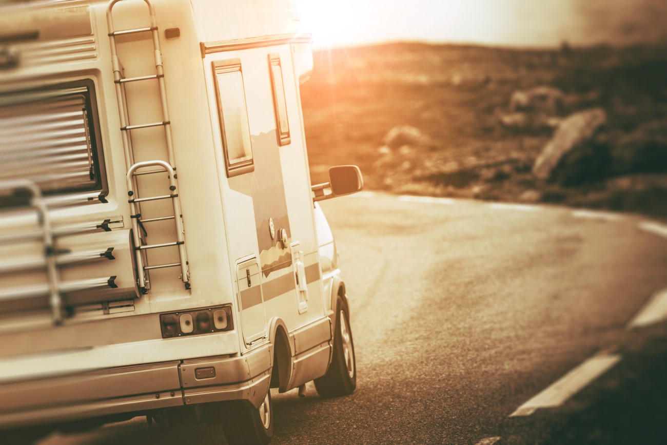 Camper Van on the Road