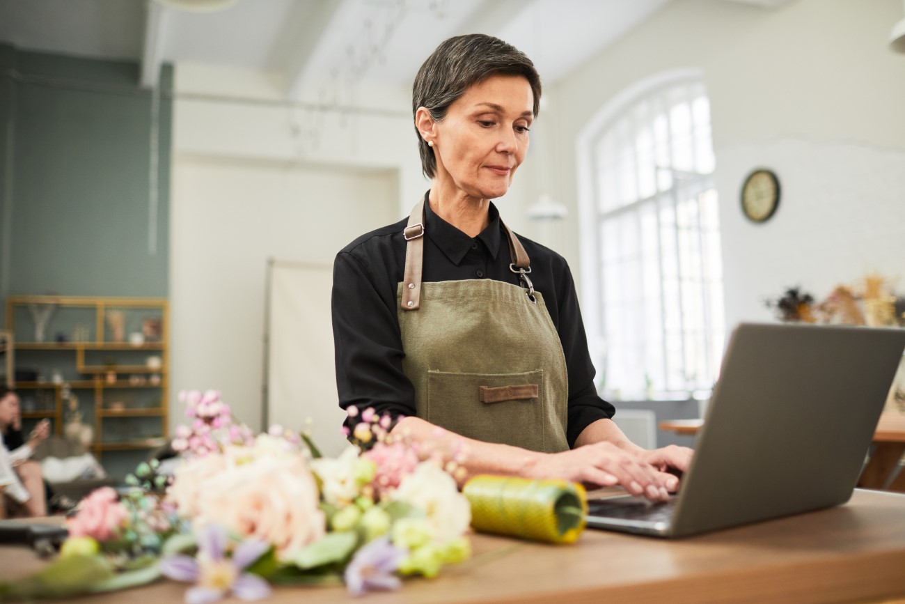 Mature Woman Managing Business